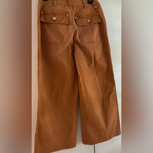 NWT Flamingos Women's Tan Wide-Leg Chinos